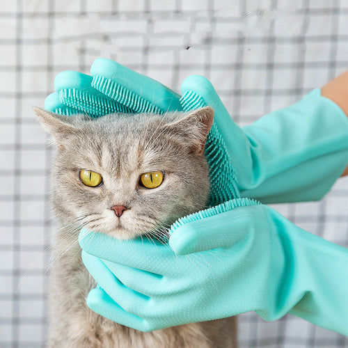 Pet Grooming Brush Glove